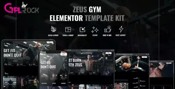 Zeus – Gym & Fitness Elementor Template Kit