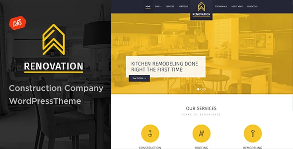 Renovation – Construction Company WordPress Theme