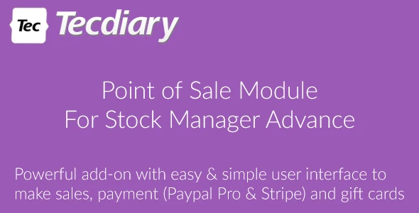 POS Module for Stock Manager Advance